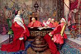 Cardinal Richelieu And His Council by Guiseppe Signorini